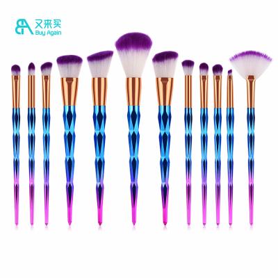 China Angular Blush Best Selling Diamond Makeup Brushes On Sale Custom 12 Pcs Private Label Makeup Brush Set Makeup Brush Set for sale