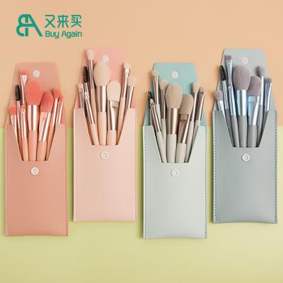 China Make Up Brushes With Personalized Logo Buy Again Trending 8 Pcs Macaroon Candy Color Mini Travel Make Up Brushes With Personalized Logo for sale