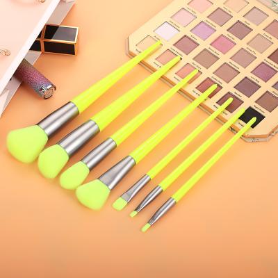 China Candy Colored Cosmetic Brush Buy Again Candy Theme 7pcs Custom Logo Candy Colored Neon Brush Cosmetic Makeup for sale