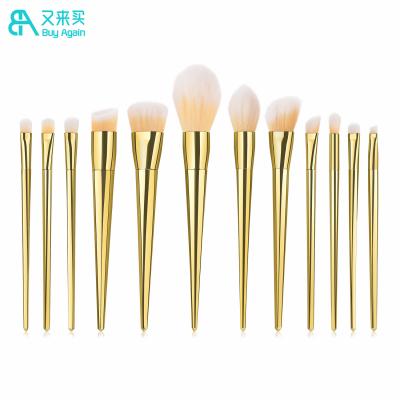 China Makeup Brushes Private Label Buy Again Pennello 2021 Rose Gold Private Label 12 Pcs Gold Makeup Brush Custom Wholesale Custom Makeup for sale