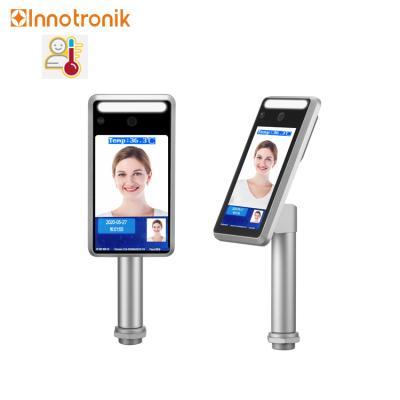 China Innotronik face recognition contact non automatic face recognition time attendance machine access control body temperature measuring device for sale