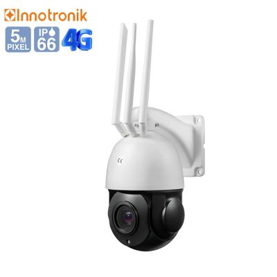 China Innotronik 5MP Wireless 3G 4G SIM Card Security Camera 20X NIGHT VISION Optical Zoom Home Wifi CCTV Surveillance 4G PTZ Camera for sale