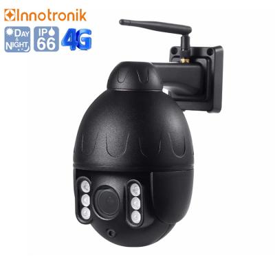 China PAN-TILT Innotronik 5MP PTZ IP Camera 5X Zoom Humanoid Detect Auto Track PoE Speed ​​Dome 4G Cam Two Way Audio Outdoor Black Color for sale