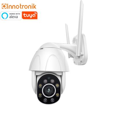 China PAN-TILT Innotronik 2MP Tuya PTZ IP Camera Wifi Mini Speed ​​Dome Camera Outdoor Tuya Smart Home WiFi Waterproof Camera for sale