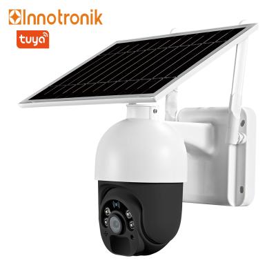 China Human Motion Tracking Innotronik HD 1080P PTZ Dome Cam tuya cctv solar powered ptz outdoor wifi camera wireless battery cameras solar panel security for sale