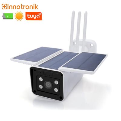 China Innotronik 1080P Network Motion Detection Outdoor GSM Solar Power Camera Rechargeable Surveillance Systems Security Mini Wireless Wifi Solar Cam for sale