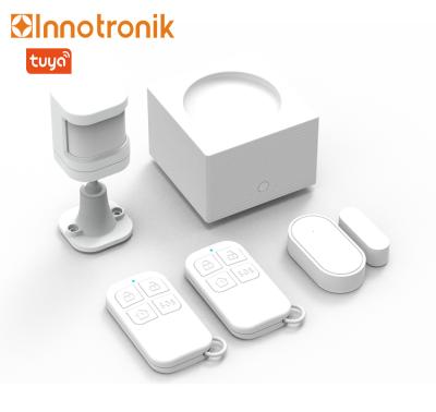 China Sound Detection Innotronik Tuya Smart Home Alarm Kit Wireless WiFi GSM/3G/4G House Room Intrusion Alarm Systems with Android and IOS App Control for sale