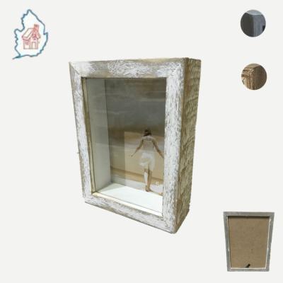 China Vintage And Handmade Rustic White Shadow Box Wholesale for sale