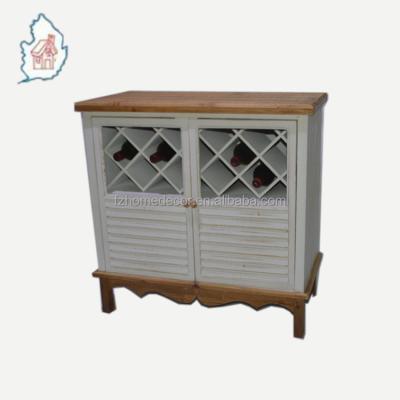 China Solid Wood Solid Wood Kitchen Mini Wine Cabinet Modern Style Craft With Drawers for sale