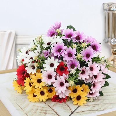 China Artificial Chrysanthemum Eco-friendly Silk Bouquet Star Cheap Flowers For Outdoor And Indoor Decoration Hot Selling Home Decorative Flowers for sale