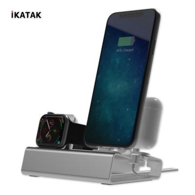 China Charging Dock Stand IKATAK New Design 3 In 1 Multiple Metal Stand Dock Charging Station for sale