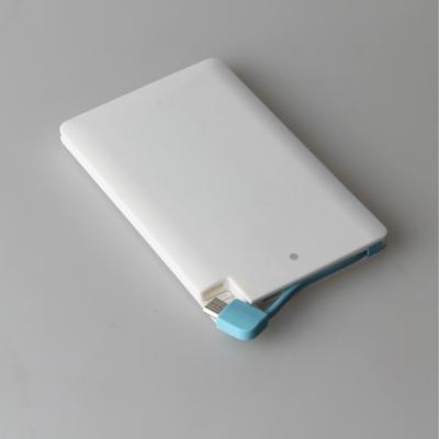 China Custom ultra thin size mobile credit card promotion gift bank small mobile charger power bank for sale