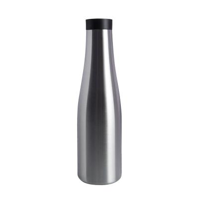 China Wholesale Sustainable Stainless Steel Wall Flask Custom 30OZ Tumbler Double Push Top Bottle Leak-proof Cola Shape Wine Bottle With Lid for sale