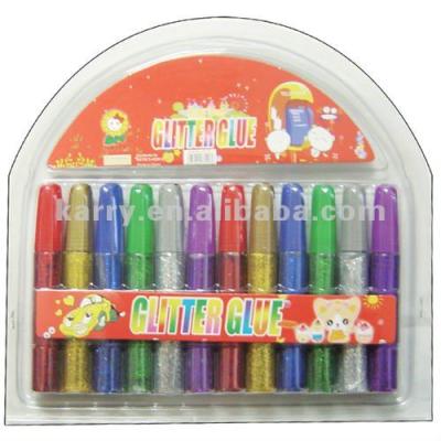 China Safe For Kid Color 24 10ml Glitter Glue Kit Color Box Gift Packing Set Kids DIY Toys for sale