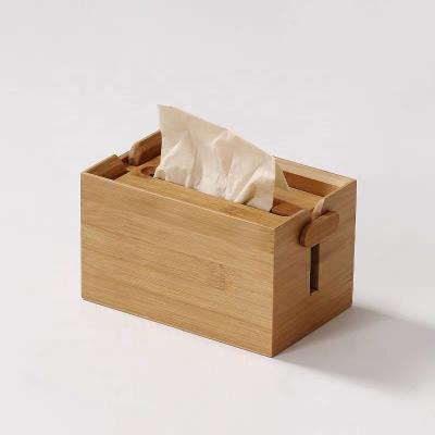 China Factory Sale CSL Adjustable Bamboo Wooden Display Box Tissue Box Custom Made Eco-Friendly Warm Eco-Friendly Rack for sale