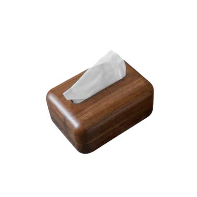 China Wholesale Multi Functional Model Eco-friendly Towel Boxes Solid Wood Tissue Box Factory CSL Tissue Container Tissue Box for sale