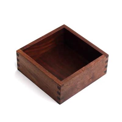 China Living Room Factory CSL Wooden Storage Containers Desktop Organizer Storage Containers Rectangle Box High Quality Sustainable High Quality for sale