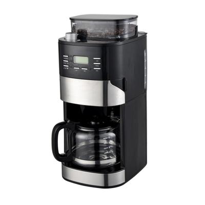 China Hotel 550W Automatic 1-5 Cup Smart Grinders Coffee Machine for sale