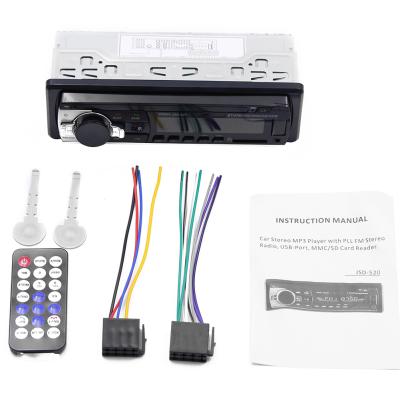 China Media player aux. In-Dash 1 Din Car MP3 Player SD USB JSD-520 12V BT Input FM Receiver Car Stereo Radio Stereo Autoradio for sale