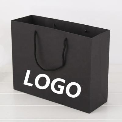 China Recyclable Custom Logo Gift Packaging Printed Paper Boutique Shopping Bag With Handles for sale