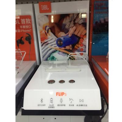 China Commercial Display EXCEL PCBA Order Display Stand Acrylic Smart Speaker Earphone Audio Display Rack With Video for sale