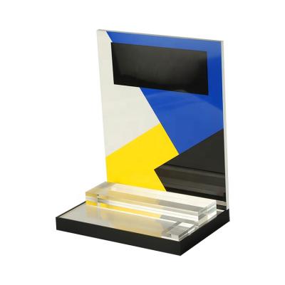 China Factory Supply Direct Design High Quality Counter Morden Acrylic Perfume Display Stand for sale