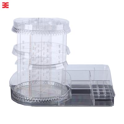 China Morden Factory Wholesale Multifunctional Make Up Opi Nail Polish Box Earring Organizer Acrylic Storage Case for sale