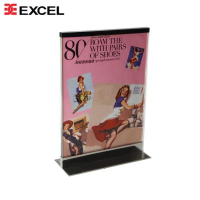 China Luxury Wholesale /Detachable/Durable EXCEL Apex Custom Decorated Acrylic Insert Sign Price Rack Display for sale