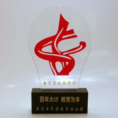 China China New Arrival Wholesale Decoration Chinese Awards / Acrylic Trophies Plaque for sale