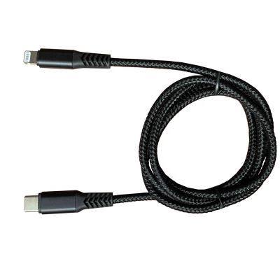 China New Arrival Certified Mobile Phone Laser Print Customer Logo Data Charging 8Pin USB Palladium Fast Charging Cable For Phone X/black for sale