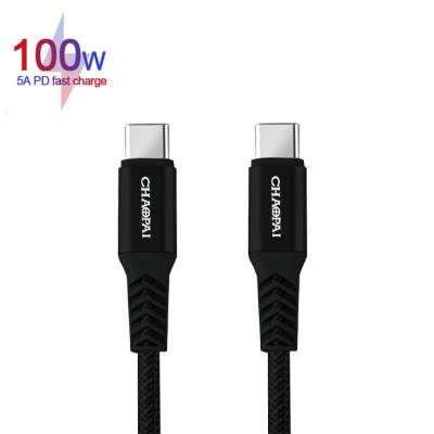 China PD 100W Super Charge Mobile Phone Type-C Fast Cable 5A With Aluminum Alloy Shell And Durable PET Braid Charging Cable For Huawei for sale