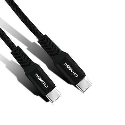 China Mobile Phone 20V/5A PD 10Gbps USB 2.0 Fast Charging Type C To Type C TO PET Braided Durable Charging Cable for sale