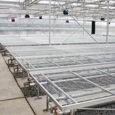 China Greenhouse Medicine 4X8 Full Hydroponic Ebb and Flow Rolling Bench Flood Growing Table Plant Drainage Bed System Ebb Flow Accessories for sale