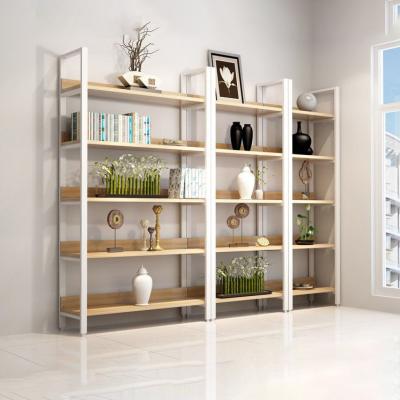 China High Quality Display Rack Cold Rolled Steel Racks Retail Steel Wood Shelves For Shops Supermarket Display Shelving for sale