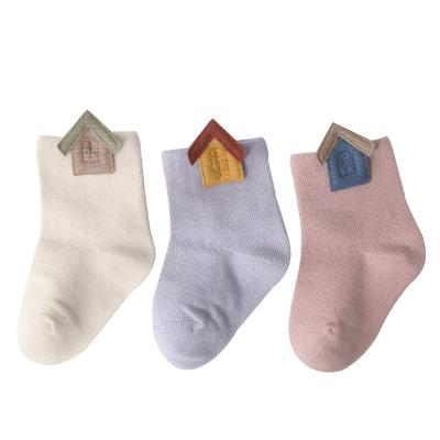 China New Kids Popular Style QUICK DRY Cute Autumn And Fall Style Baby Socks Socks Breathable Pure Cotton Baby Socks for sale