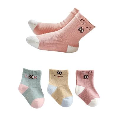 China New QUICK DRY Children's Soft Cotton Baby Girls Boys Cute Cartoon Fashion Sports Socks Warm Spring Autumn Gift 3 Pairs/Set B1 for sale