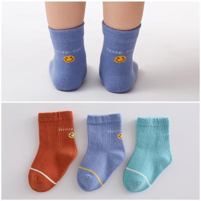 China QUICK DRY Cotton Infant Winter Sock Kid Solid Color Thicken Baby Socks for sale