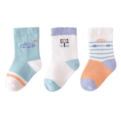 China QUICK DRY cartoon kids thongs cotton crew socks for kids boy girl Korean sock 1-4/5-8/9-12 years for sale