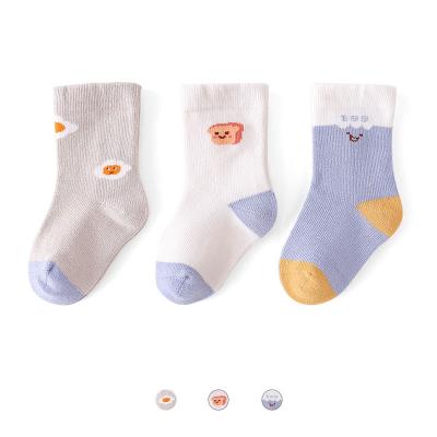 China QUICK DRY 100% Organic Cotton Baby Socks For Newborns Korean Baby Socks for sale