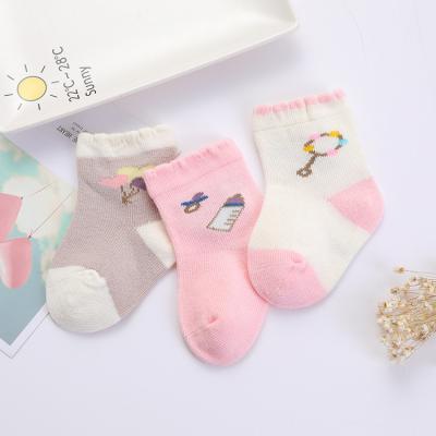 China QUICK DRY Cute Tube Boy Girl Cotton Baby Socks Knitted Grip Anti Slip Children Unisex Baby Socks Set for sale