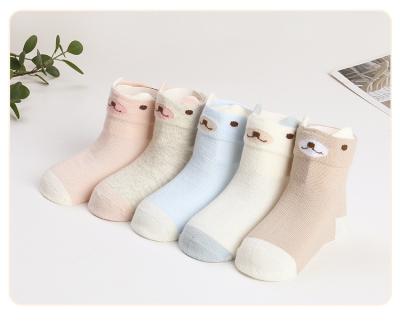 China Fashion QUICK DRY Design Comfortable Colorful 3D Cartoon Crew Kids Socks Custom Cotton for sale