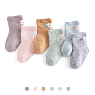 China Antibacterial Custom Cotton Student Princess Lovely Pink Baby Socks for sale