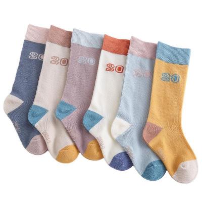 China 2021 new QUICK DRY children thongs socks wholesale cotton long knee highs girls toddler soft baby suppliers for sale