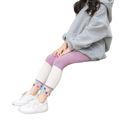 China Colorful Soft Cotton Children Socks Breathable and Comfortable Child Dance Tights for sale