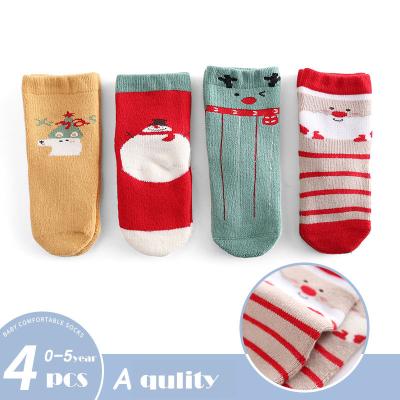 China QUICK DRY SOCK Christmas Gifts Kids Custom Design Baby Christmas Socks for sale