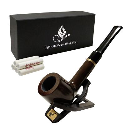 China Factory Direct Sale CLASSIC Smoking Pipe Set With 9mm Filter Straight Type For Beginner for sale