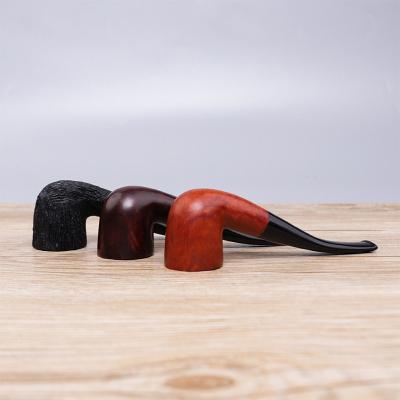 China Vintage 9mm Wooden Tobacco Pipe Filter Briar Smoking Pipe for sale