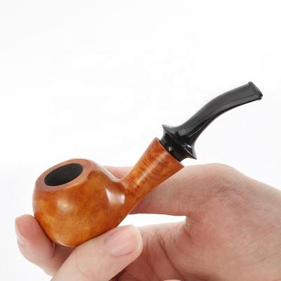 China Vintage New Arrival Briar Wooden Smoking Pipe Tobacco With 3mm Filter for sale