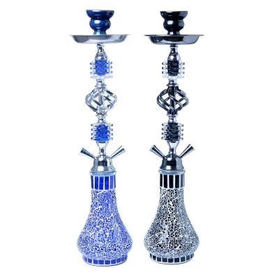 China Smooking Shisha Classics Ceramic Quality Shisha Hookah Best Accessories Arab Hookahs Set With Two Hose for sale