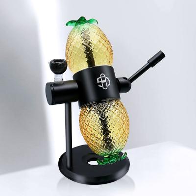 China New Style Smooking Shisha Fast Delivery Shisha Yellow Pineapple Hookahs Revolving Gravity Hookah Set for sale